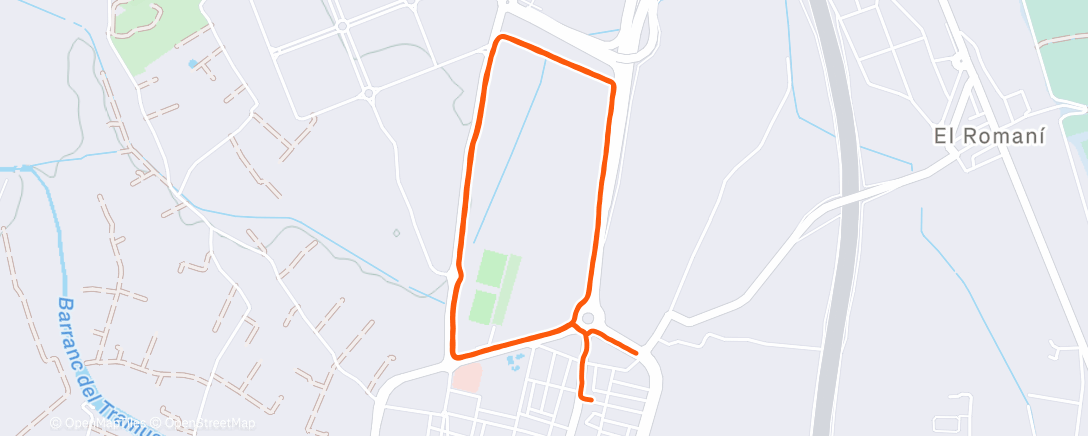 Карта физической активности (Carrera de noche)