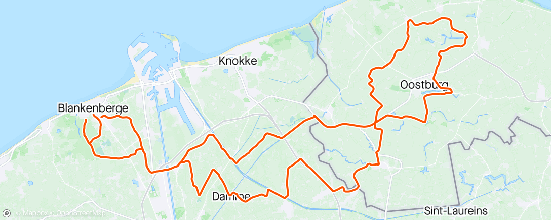 Map of the activity, Olympia Bikers 🇧🇪🫣