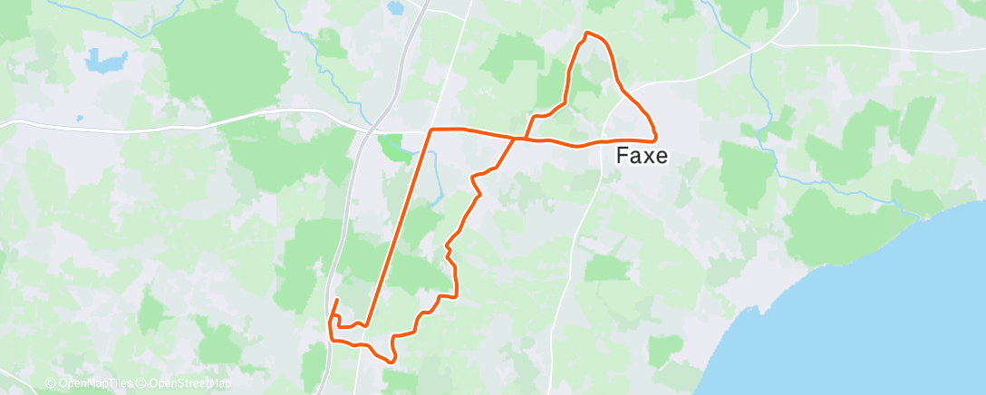 Карта физической активности (Lunch Ride)