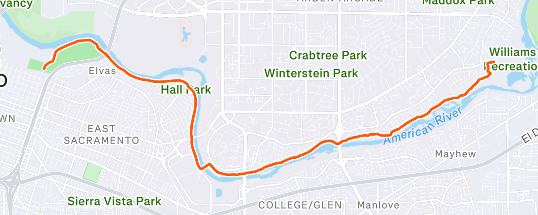 Map of the activity, Home from the nephew’s school play (1st grade)