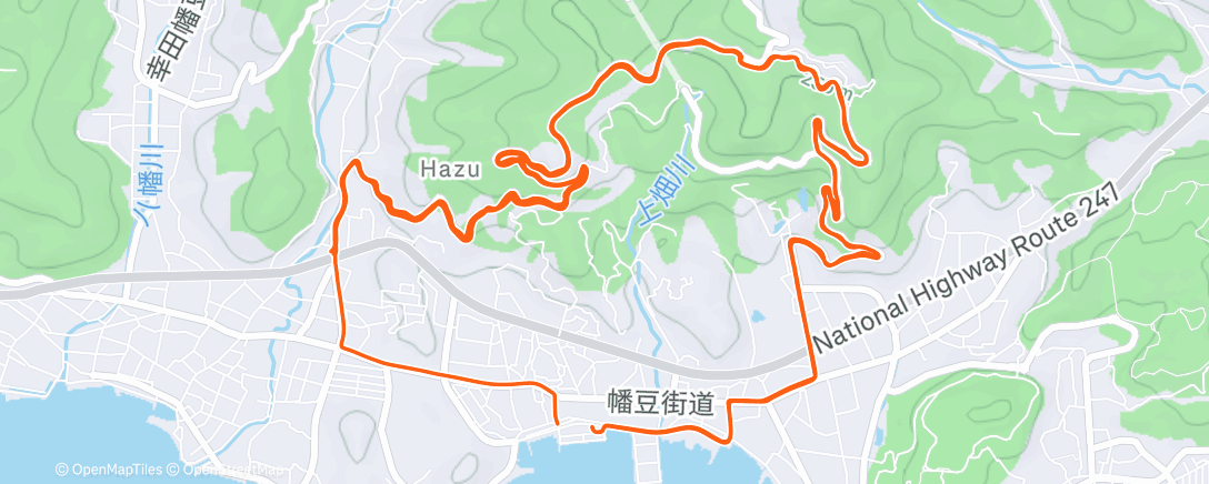 Карта физической активности (朝のライド)