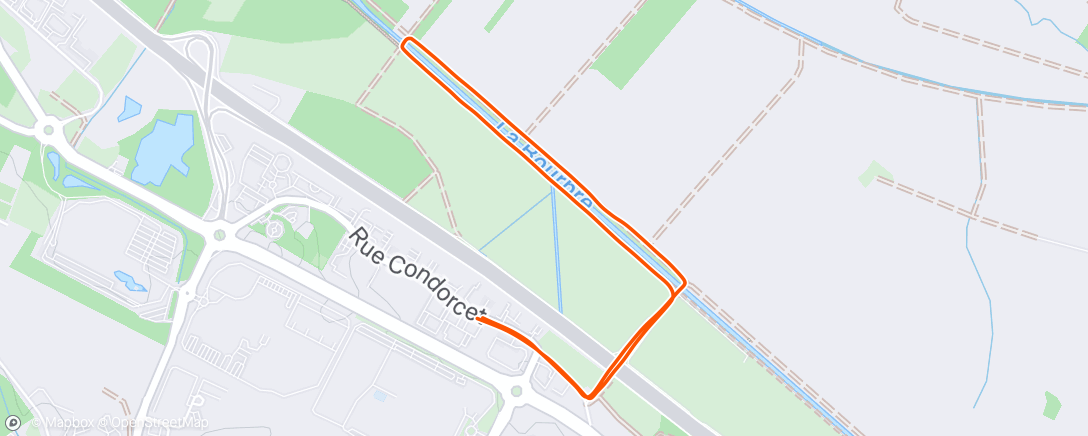 Map of the activity, Trail le midi