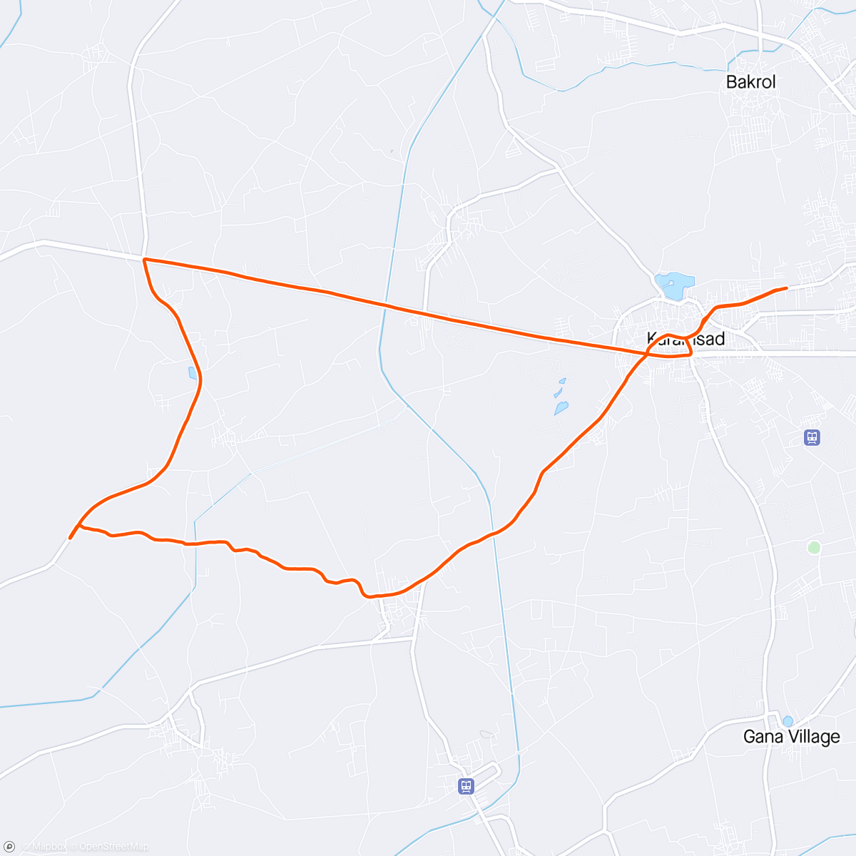 Map of the activity, New New Route