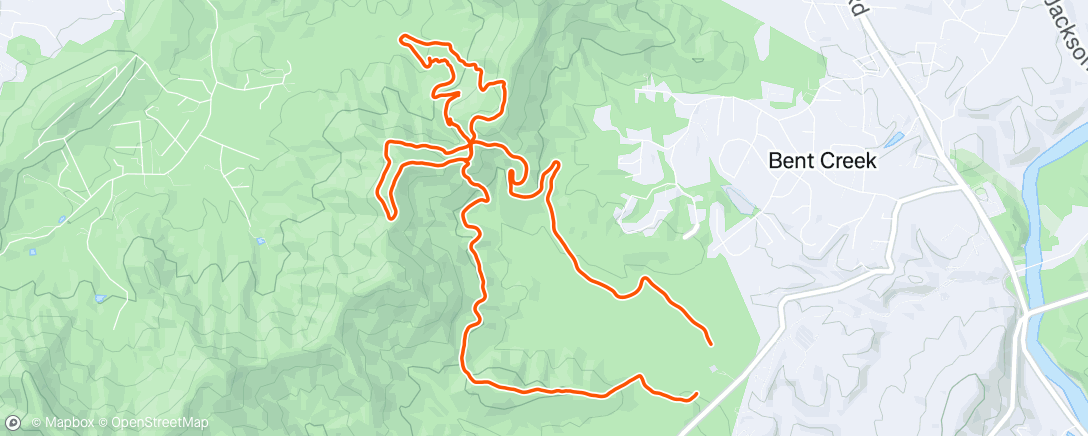 Map of the activity, Evening Ride