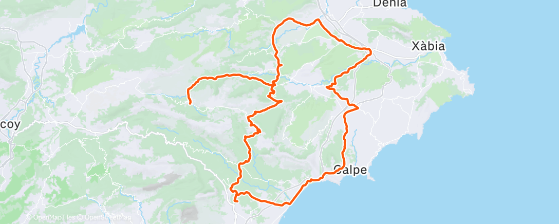 Map of the activity, Morning Ride