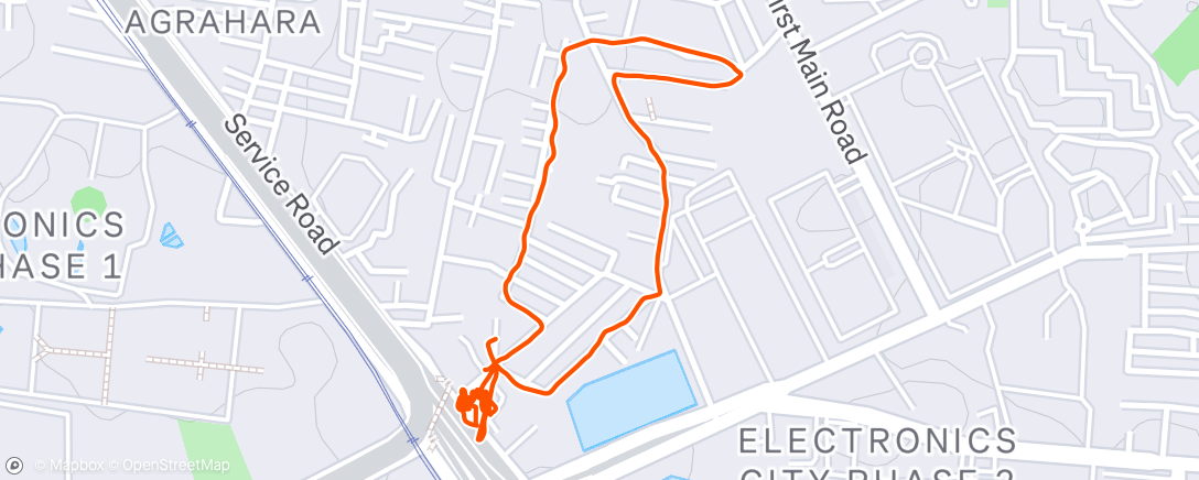 Map of the activity, Afternoon Walk