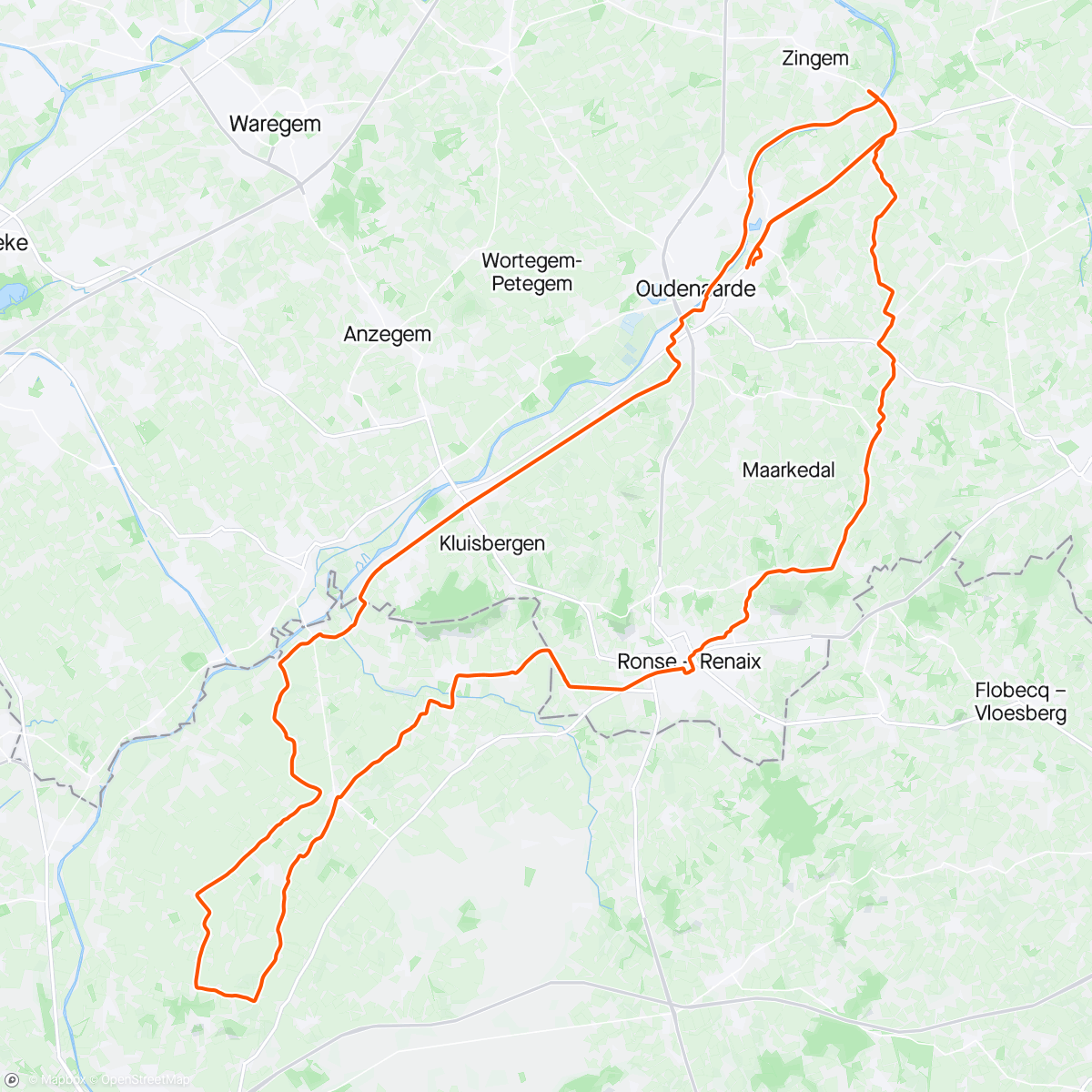 Map of the activity, Ritje DZW