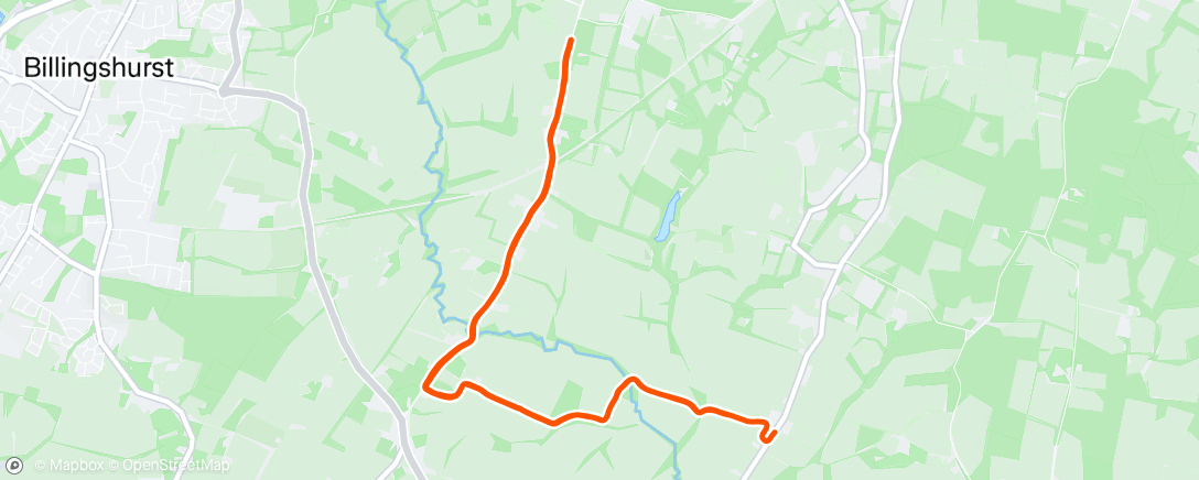 Map of the activity, Morning Run