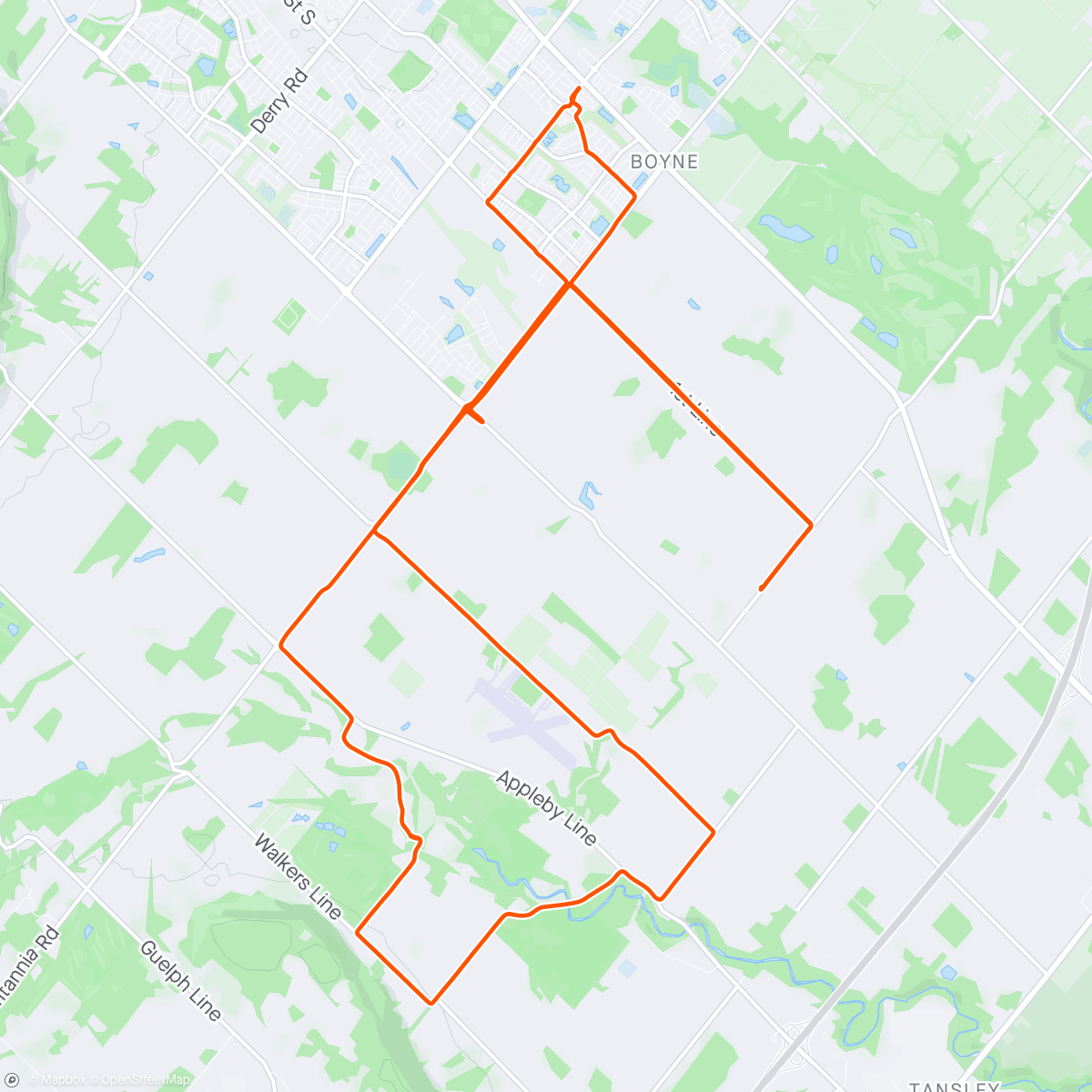 Map of the activity, Beauty of Milton