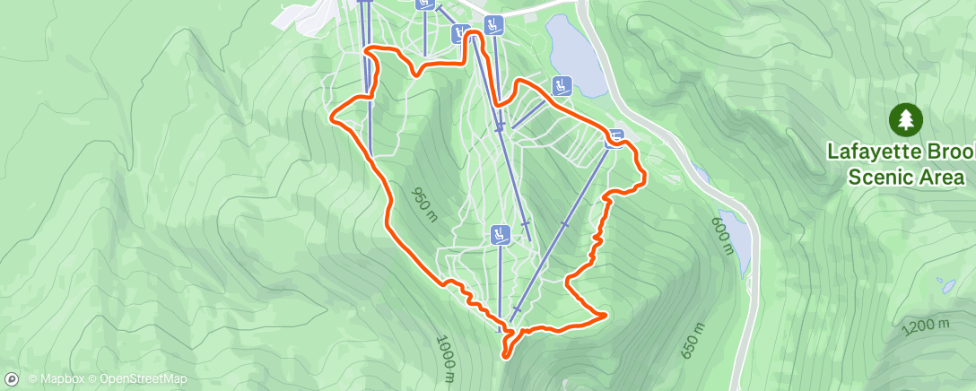 Map of the activity, Cannon Cirque Series