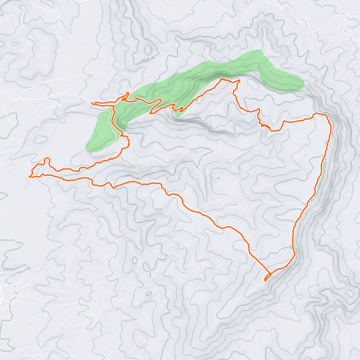 Map of the activity, Sierra del Cid