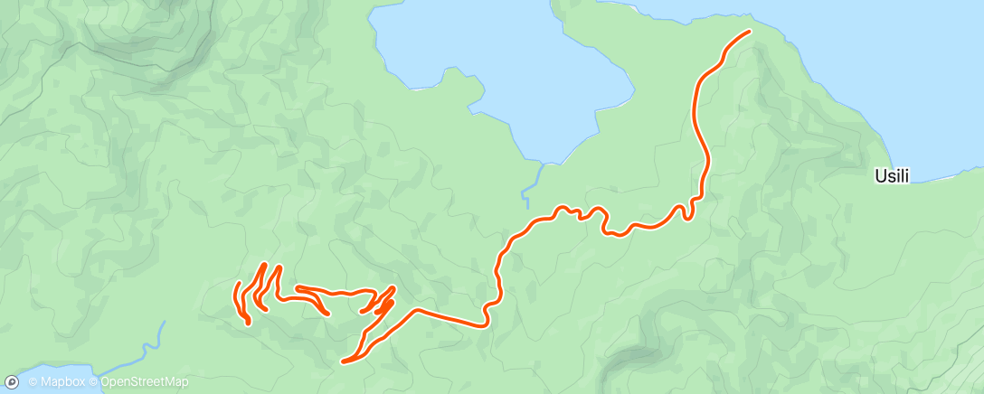 Map of the activity, Zwift - heat