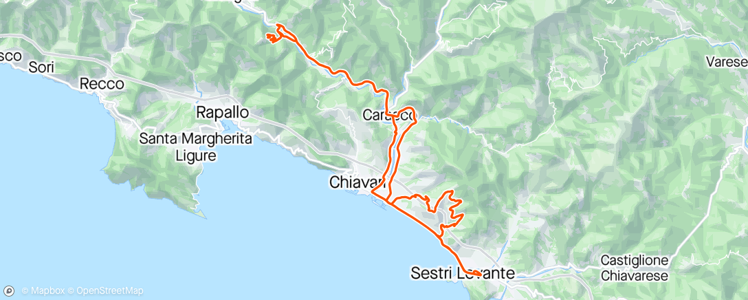 Map of the activity, 19/04/2024 Coreglia Ligure, Liguria, Italy