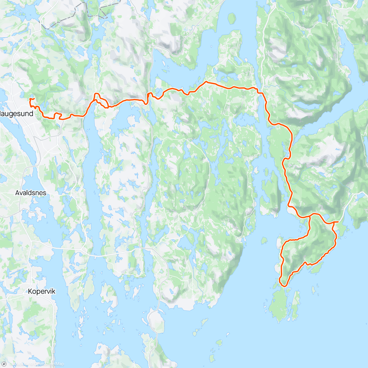 Mapa de la actividad (Liarvåg)