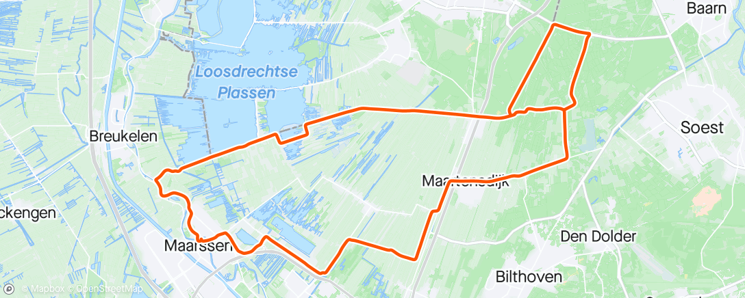 Karte der Aktivität „Lekker nazomeren🚴‍♀️🚴‍♂️”