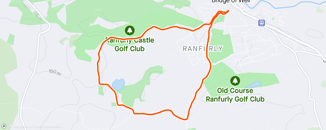 Map of the activity, Tempo Hill Circuit