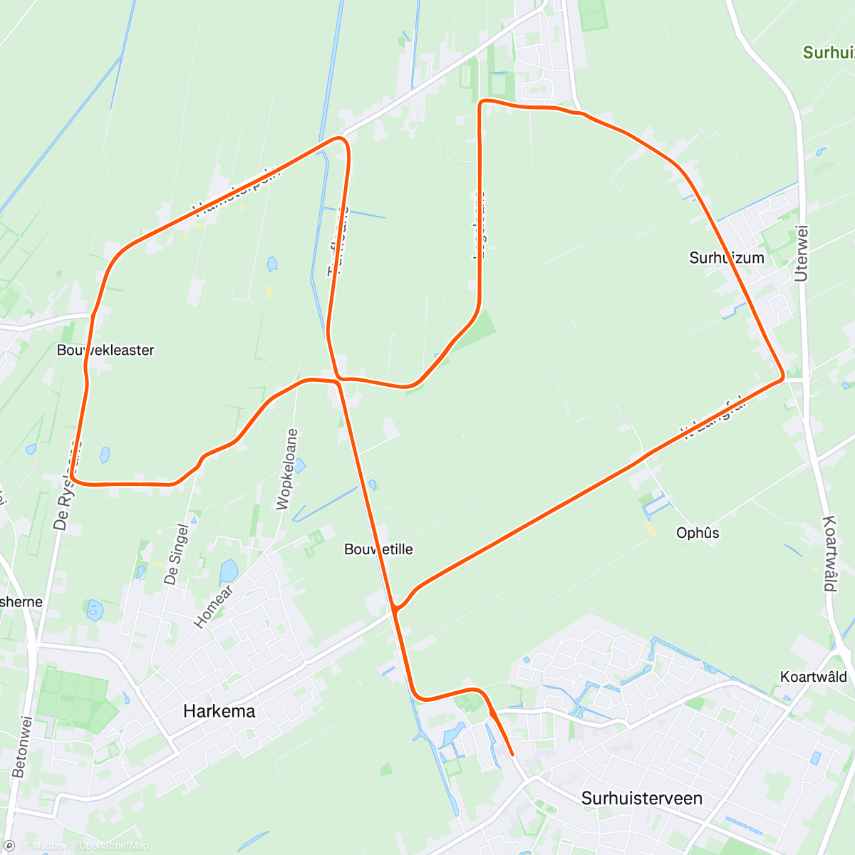 Map of the activity, Morning Ride