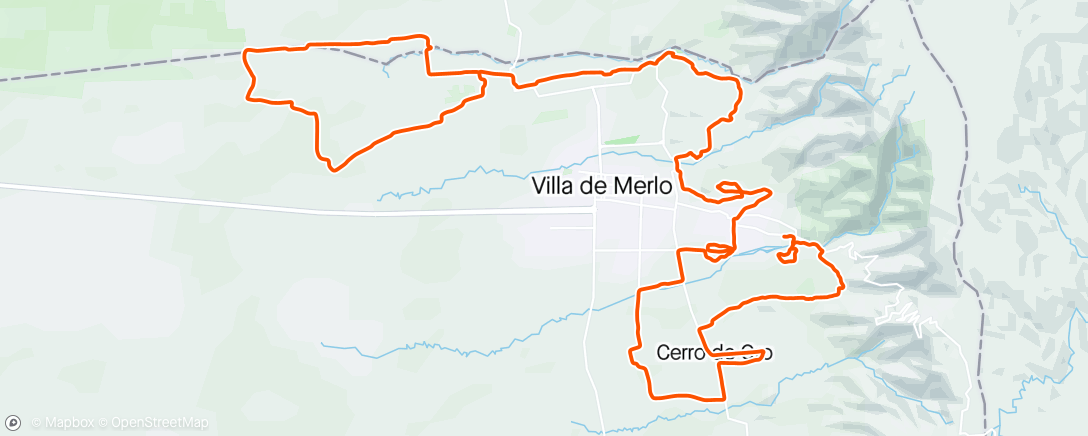 Map of the activity, Rally villa de merlo MTB - 🥉