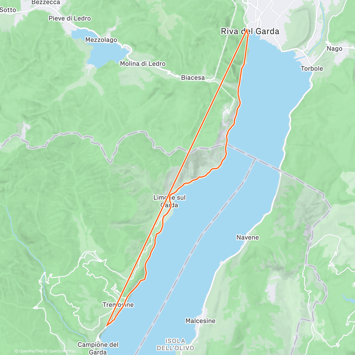 Map of the activity, ROUVY - Endurance Waves Lite
