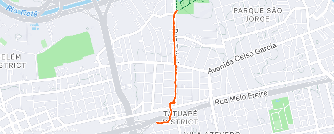 Карта физической активности (Morning Run)