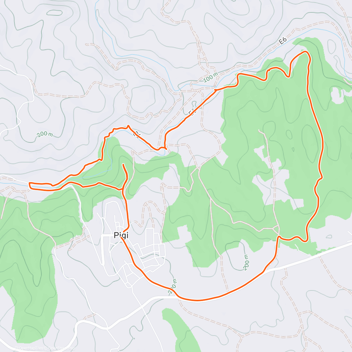 Карта физической активности (Morning Walk)