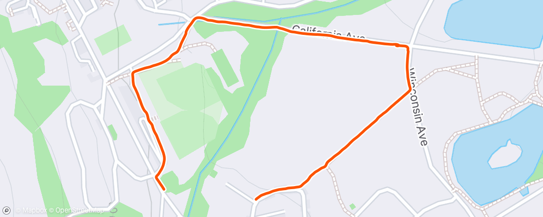 Map of the activity, Evening Walk