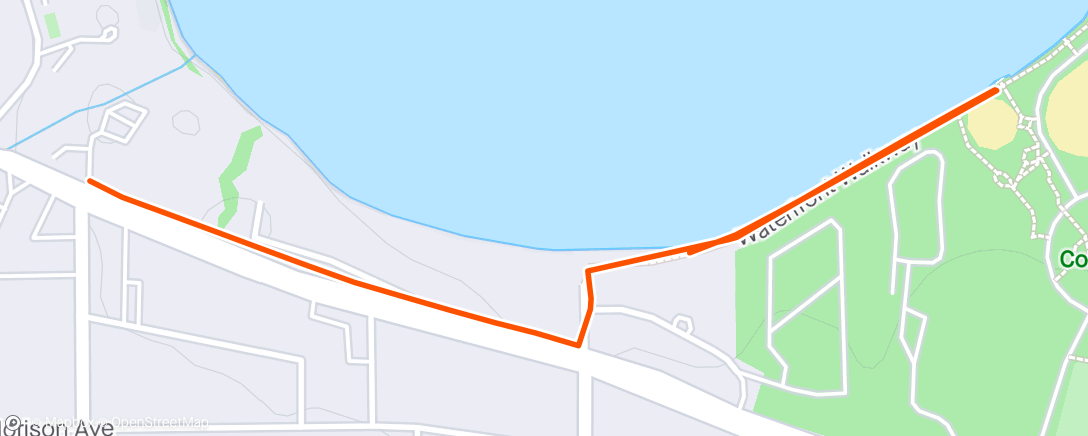 Map of the activity, After work walk