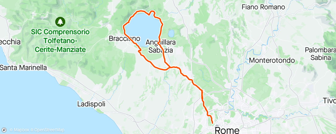 Map of the activity, PedaLago
