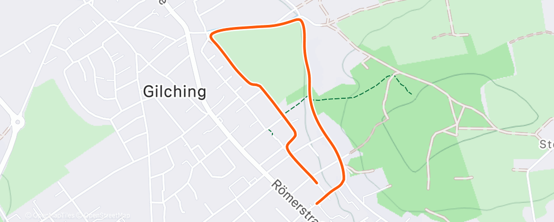 Map of the activity, Lunch Run