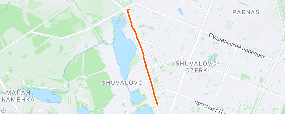 Map of the activity, Slippery road