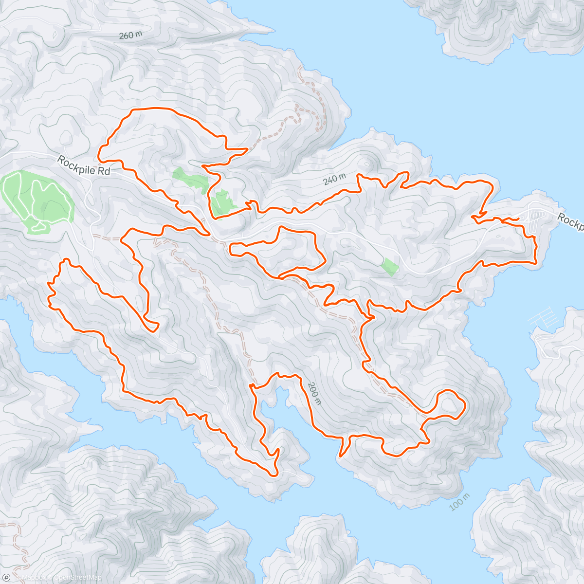 Map of the activity, Race pre-ride