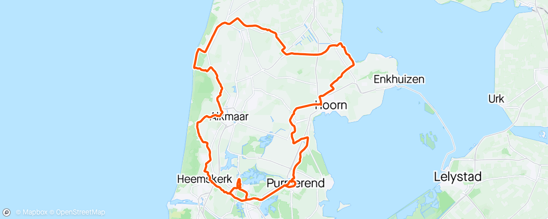 Map of the activity, Ronde van Noord Holland 2024 met BNWL    ⬛️🟧⬜️ 💨💨🌧️