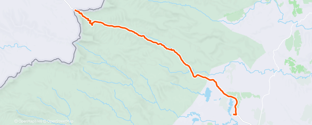 Map of the activity, Riding Sani Pass