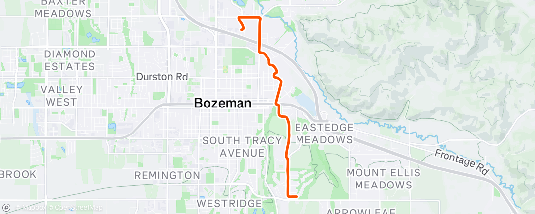 Map of the activity, Afternoon Ride