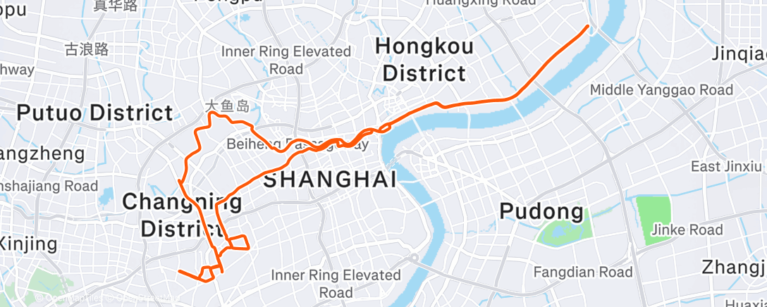 Map of the activity, Road to Nowhere (ish)
