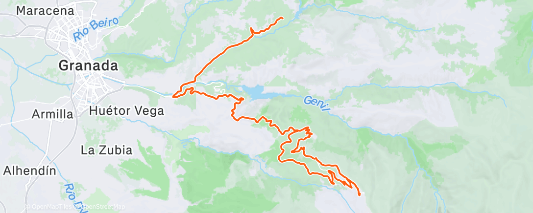 Map of the activity, Morning Ride