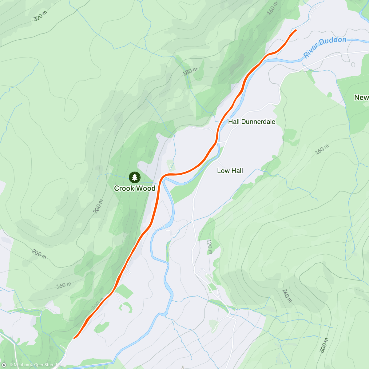 Map of the activity, Morning Run