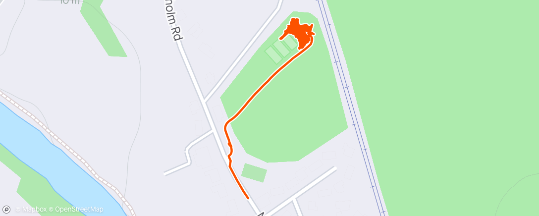 Map of the activity, Evening Tennis