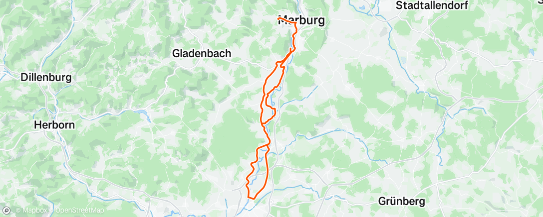 Map of the activity, Morgenausfahrt