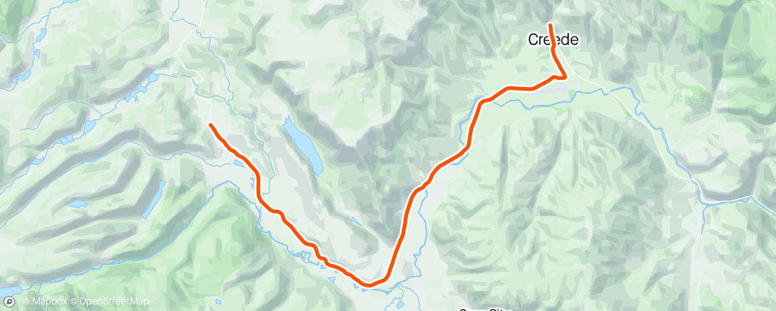 Mapa da atividade, FulGaz - Creede Highway 149