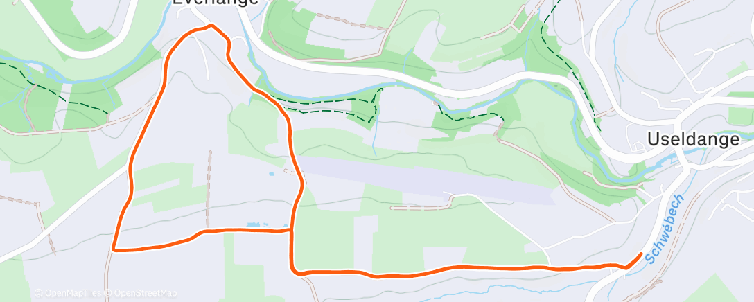 Карта физической активности (Afternoon Run)