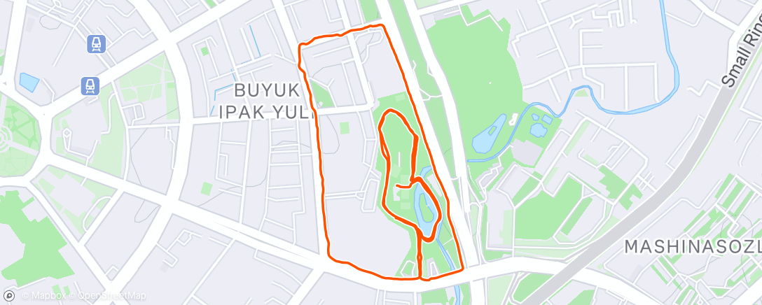 Map of the activity, бег