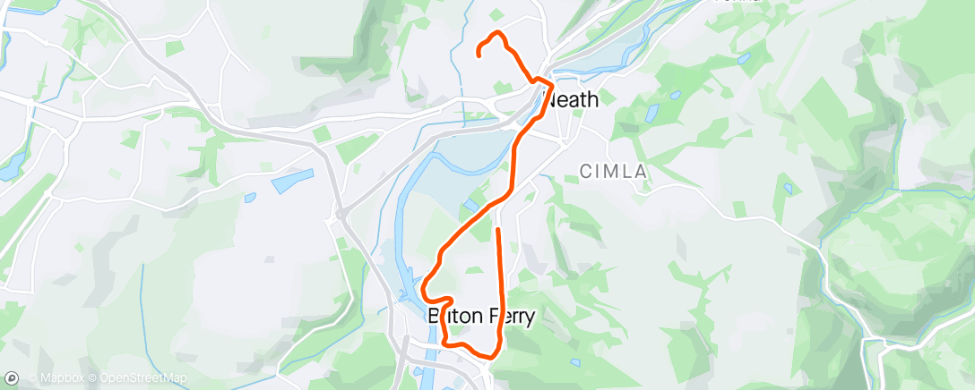 Mapa de la actividad, Morning Run/Walk
