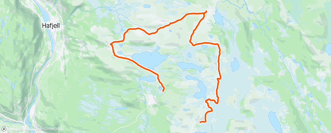 Map of the activity, Påsketur på Sjusjøen
