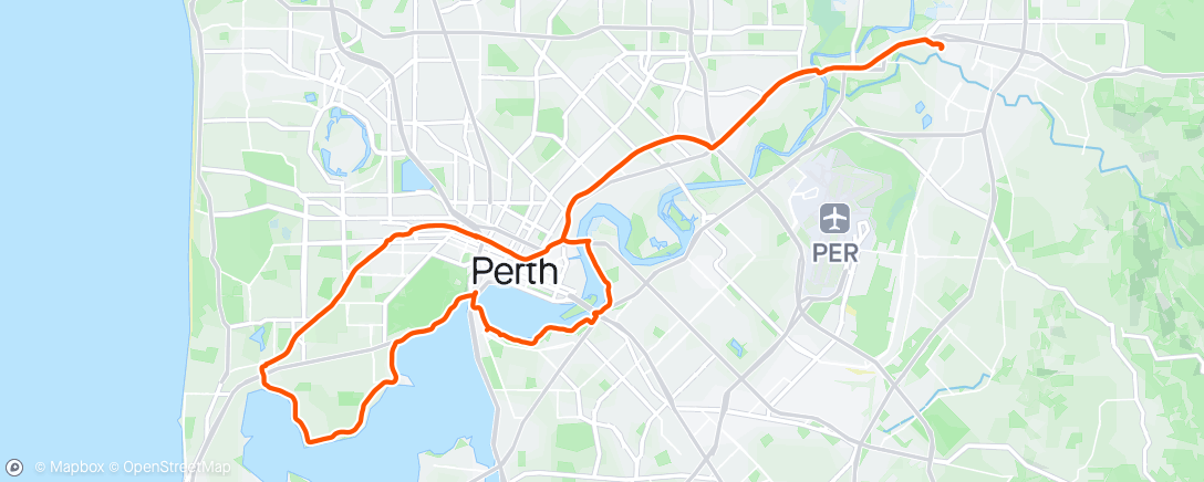 Map of the activity, Midland, Claremont and South Perth.