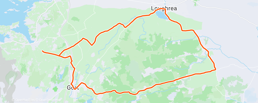 Карта физической активности (Xmas Eve loughrea loop Morning Ride)