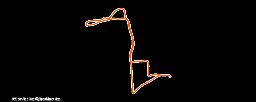 Map of the activity, Lauf am Nachmittag