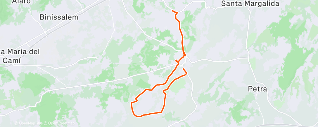 Mapa de la actividad (Radfahrt)