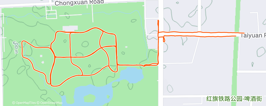 Map of the activity, Morning Run 11.0KM 🌞