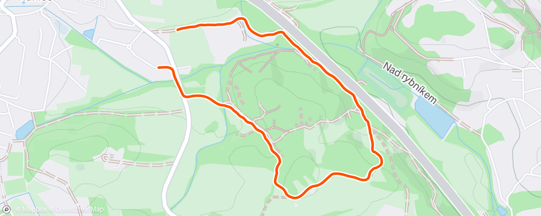 Map of the activity, Lunch Walk